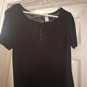 Liz Claiborne Black Short Sleeve Top
